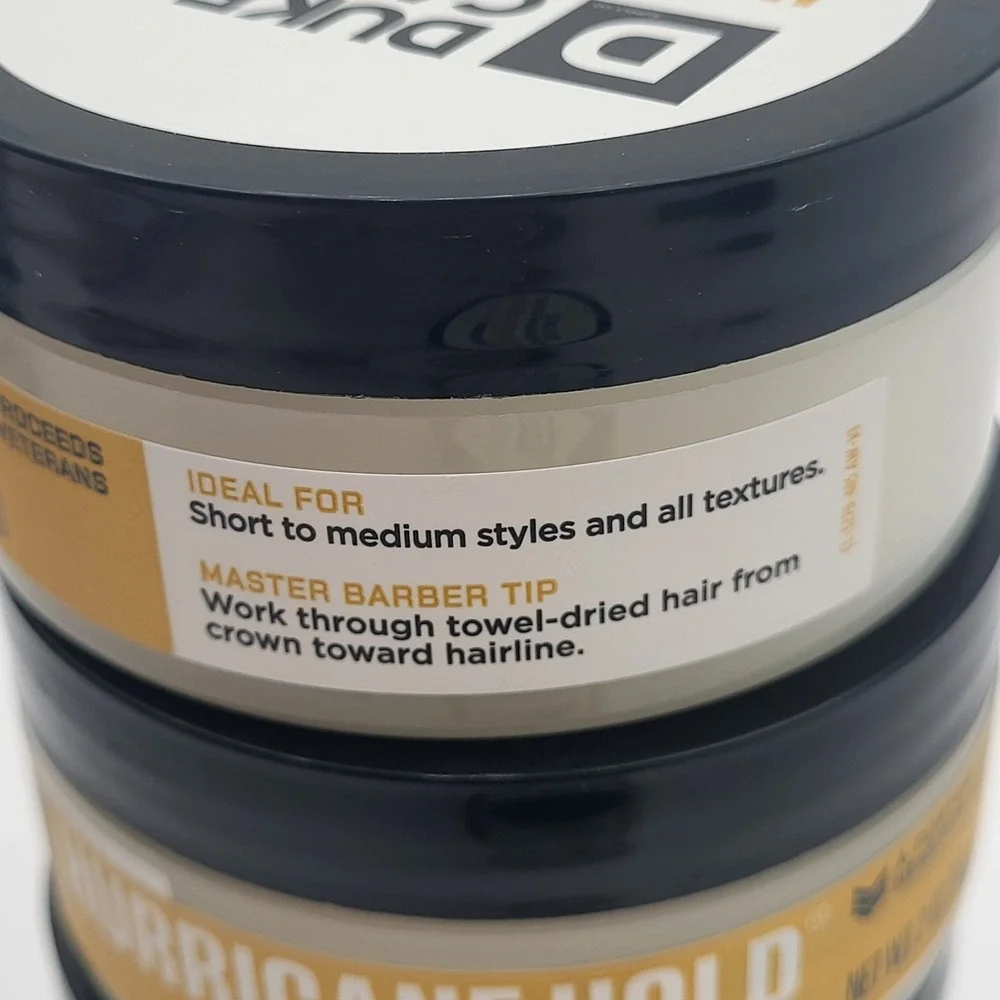 Set of 4 Duke Cannon Hurricane Hold‎ Pomade Maximum Hold No Shine 2oz